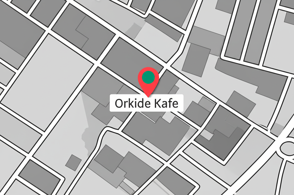 Map placeholder for Orkide Kafe location
